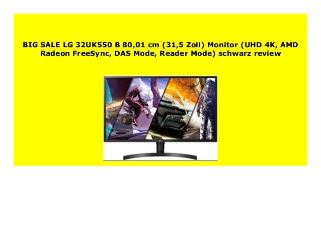 Best Price Lg 32uk550 B 80 01 Cm 31 5 Zoll Monitor Uhd 4k Amd Rad