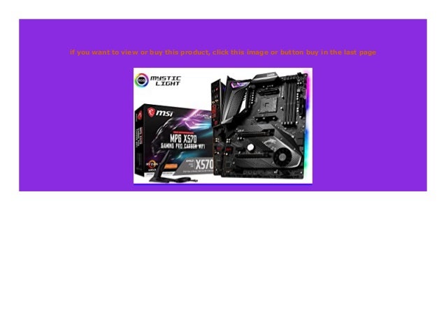 Best Buy Msi Mpg X570 Gaming Pro Carbon Wifi Amd Am4 Ddr4 Cf M 2 Usb