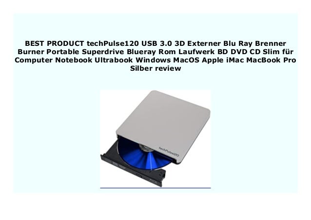 Best Price Techpulse1 Usb 3 0 3d Externer Blu Ray Brenner Burner Po