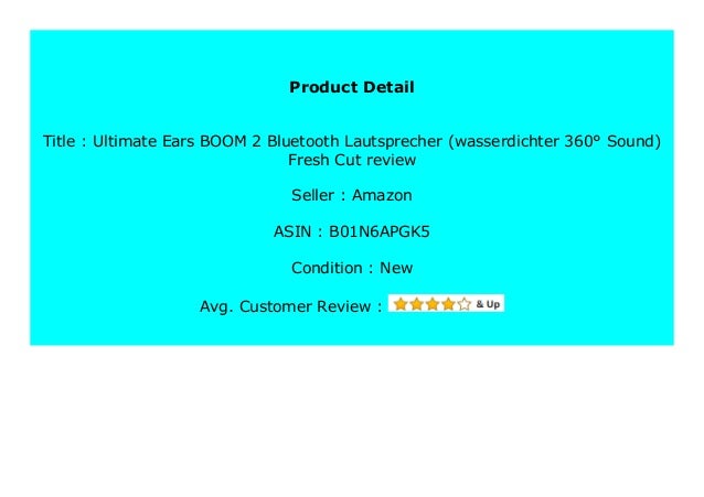 ultimate ears boom 2 fresh cut