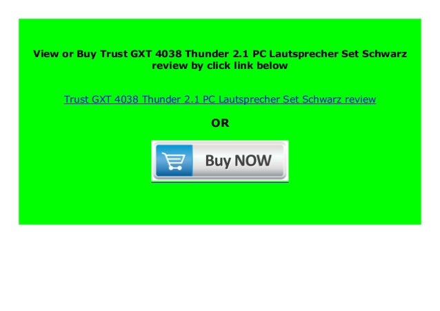 trust gxt 4038 2.1 thunder speaker