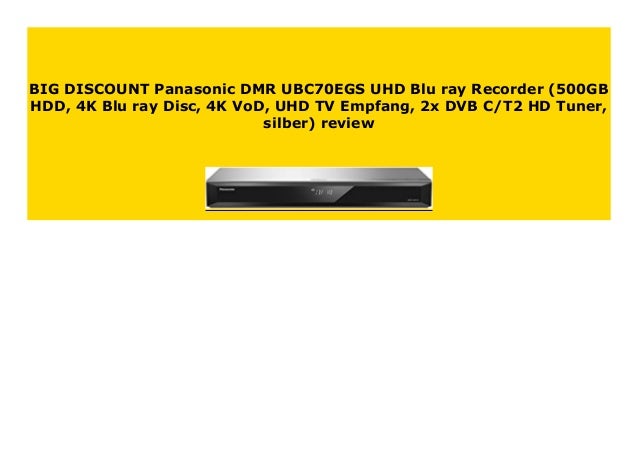 New Panasonic Dmr Ubc70egs Uhd Blu Ray Recorder 500gb Hdd 4k Blu Ra