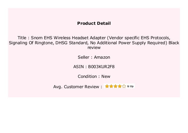 snom ehs wireless headset adapter