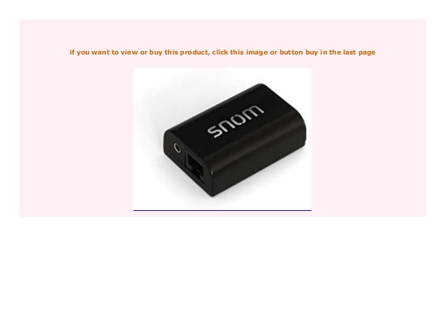 snom ehs adapter
