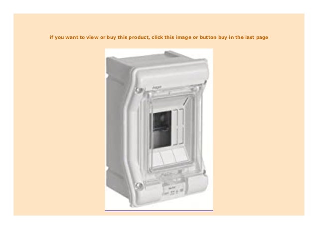 SELL Hager Installationskleinverteiler 3 Modul UV stabil VE103L review 288