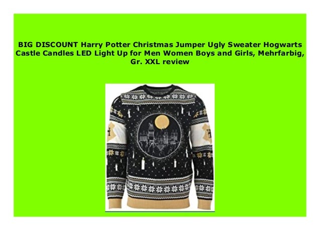 harry potter light up christmas jumper