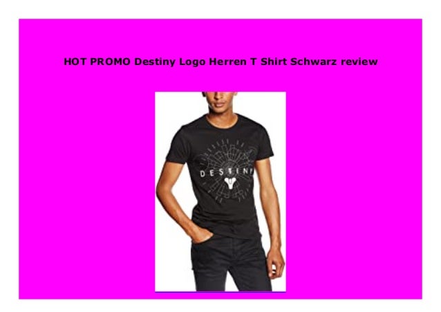Best Price Destiny Logo Herren T Shirt Schwarz Review 591