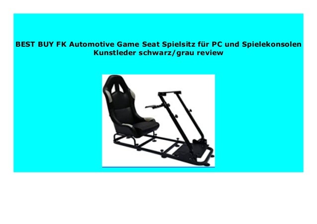 Best Buy Fk Automotive Game Seat Spielsitz F R Pc Und Spielekonsolen
