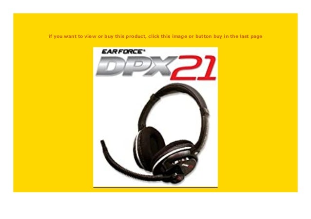 turtle beach ear force dpx21