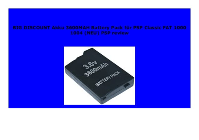 New Akku 3600mah Battery Pack F R Psp Classic Fat 1000 1004 Neu