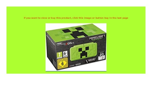 Big Sale Nintendo New 2ds Xl Konsole Creeper Edition Review 787
