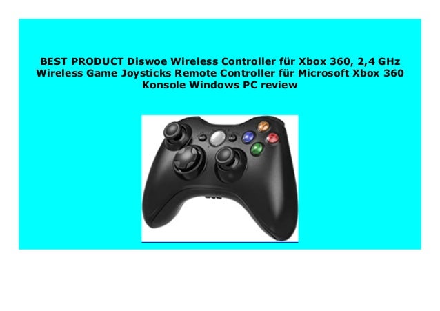 diswoe xbox 360 wireless controller