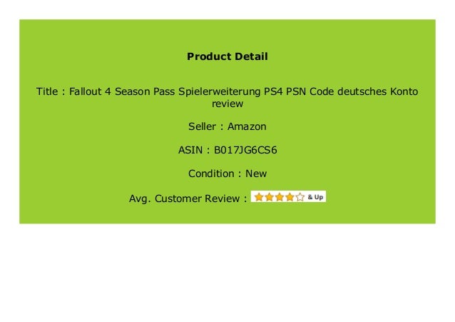 fallout 4 season pass ps4 discount code