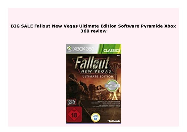 New Fallout New Vegas Ultimate Edition Software Pyramide Xbox New Fallout New Vegas Ultimate Edition Software Pyramide Xbox