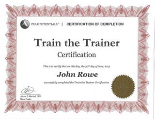 TTT Certificate
