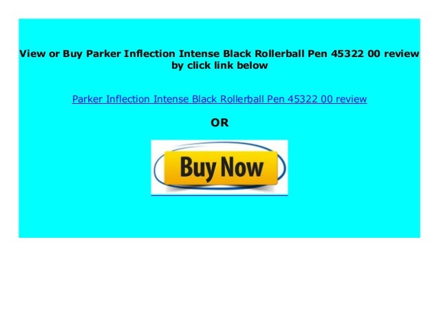 BEST BUY Parker Inflection Intense Black Rollerball Pen
