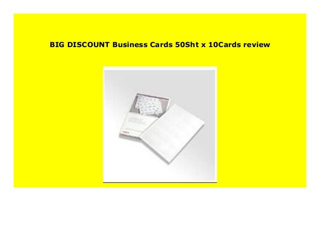 Big Discount Business Cards 50sht X 10cards Review 736
