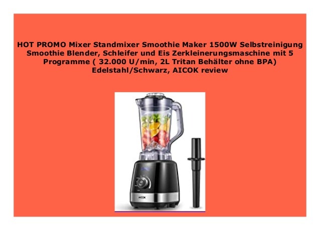 |STANDMIXER 2000W Schleifer Eis-Zerkleinerungsmaschine Smoothie Maker Blender
