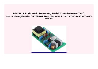 Best seller Elektronik Steuerung Modul Transformator Trafo Dunstabzug…