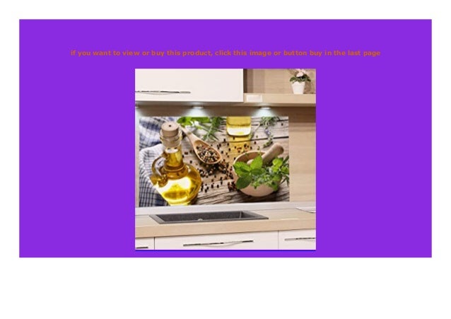 Best Product Grazdesign Spritzschutz Glas F R K Che Herd Bild Motiv