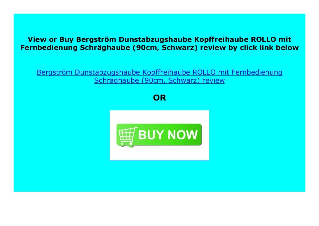 NEW Bergstr M Dunstabzugshaube Kopffreihaube ROLLO Mit Fernbedienung 