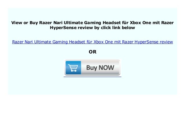 Best Buy Razer Nari Ultimate Gaming Headset F R Xbox One Mit Razer Hy
