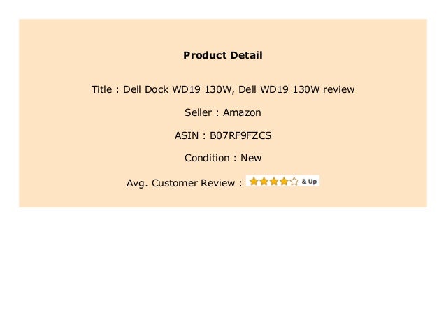 Best Buy Dell Dock Wd19 130w Dell Wd19 130w Review 468