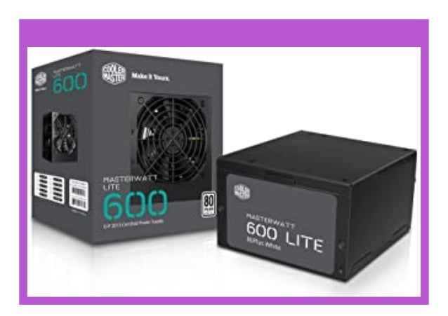 New Cooler Master Masterwatt Lite 600 230v Pc Netzteil Non Modular