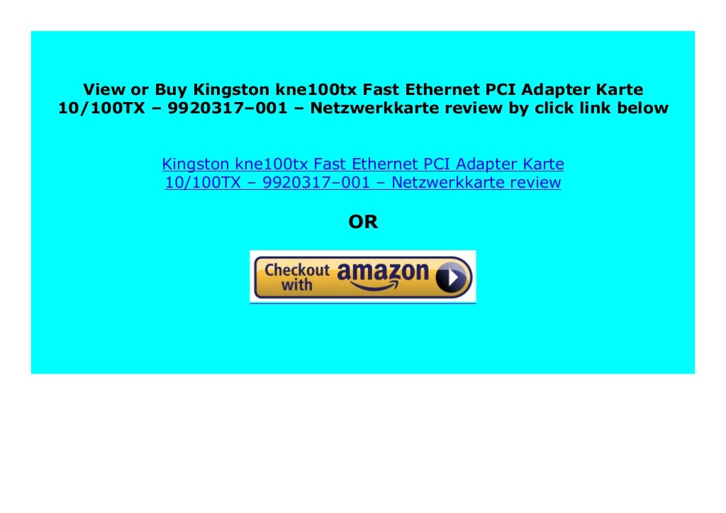 kingston kne100tx driver kingston kne100tx driver
