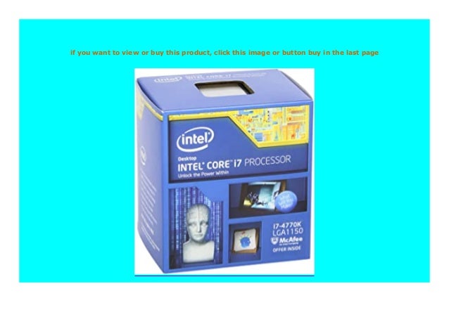 Hot Promo Intel Core I7 4770k Prozessor 3 5ghz Sockel Lga1150 8mb