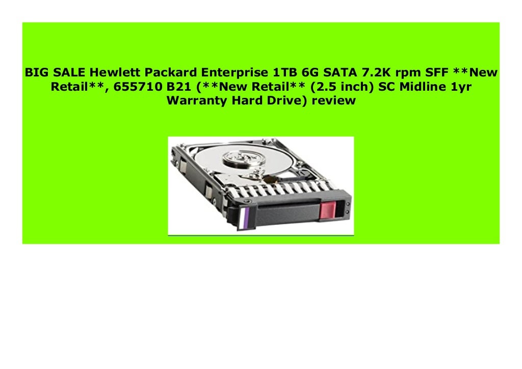Hewlett Packard Enterprise 2TB SAS hard drive 7，200 RPM 2.5-inch