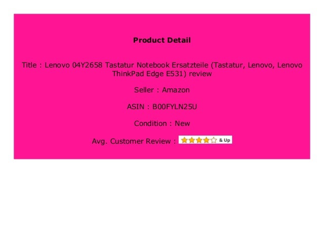 New Lenovo 04y2658 Tastatur Notebook Ersatzteile Tastatur Lenovo