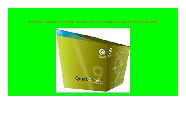 quarkxpress 9 quarkxpress 9