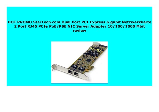 Best Price Startech Com Dual Port Pci Express Gigabit Netzwerkkarte