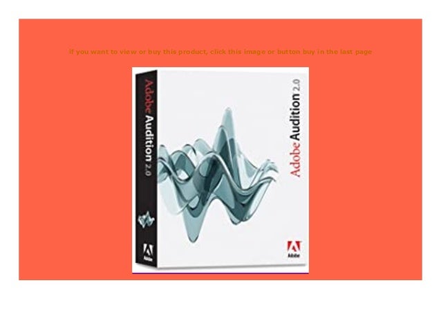 Buy adobe audition 3.0
