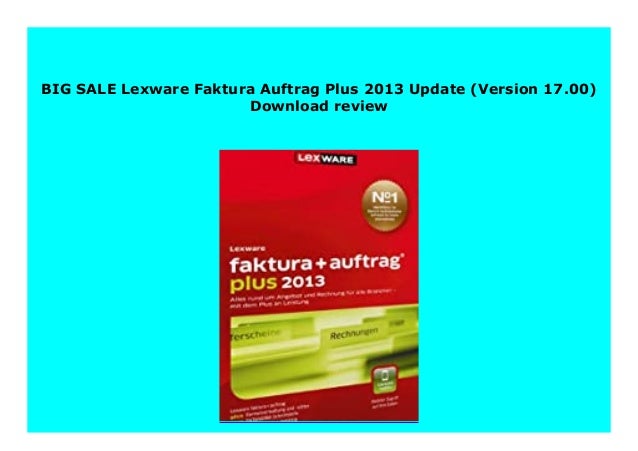 Hot Sale Lexware Faktura Auftrag Plus 13 Update Version 17 00 Do