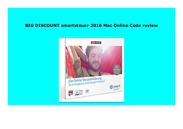 Big Discount Smartsteuer 16 Mac Online Code Review 554