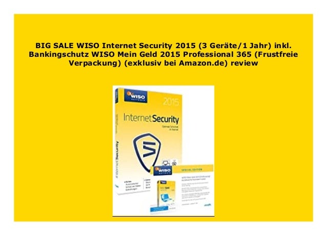 New Wiso Internet Security 15 3 Ger Te 1 Jahr Inkl Bankingschutz