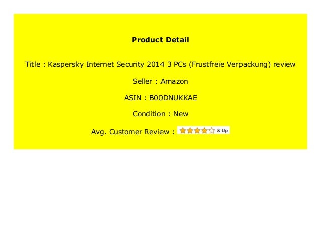 New Kaspersky Internet Security 14 3 Pcs Frustfreie Verpackung