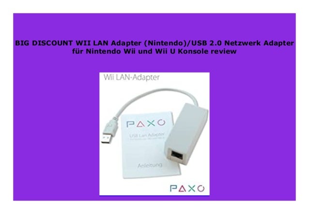 Big Discount Wii Lan Adapter Nintendo Usb 2 0 Netzwerk Adapter F