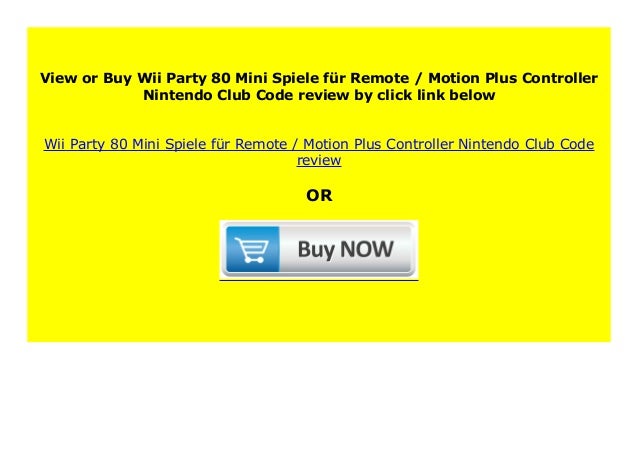 wii party motion plus