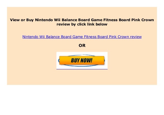 Big Discount Nintendo Wii Balance Board Game Fitness Board Pink Cro