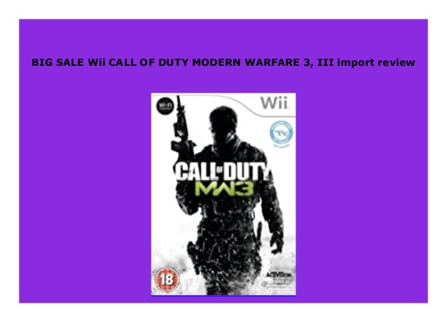 Best Buy Wii Call Of Duty Modern Warfare 3 Iii Import Review 599
