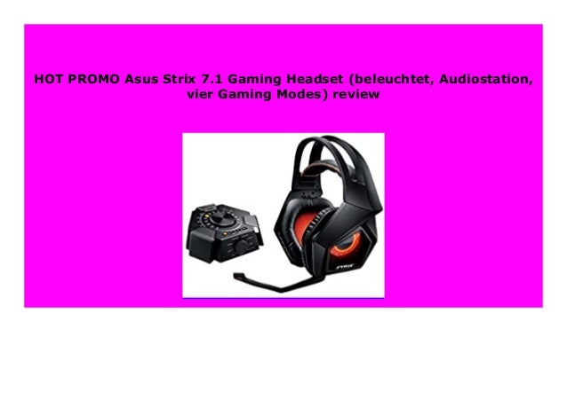 Best Seller Asus Strix 7 1 Gaming Headset Beleuchtet Audiostation