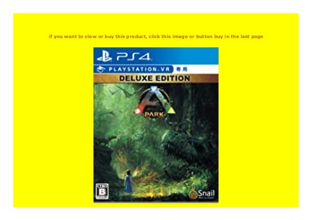 Hot Sale Studio Wildcard Ark Park Vr Deluxe Edition Sony Ps4 Playstat