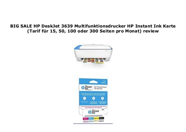 Best Price HP DeskJet 3639 Multifunktionsdrucker HP ...
