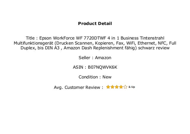 New Epson Workforce Wf 77dtwf 4 In 1 Business Tintenstrahl Multifun