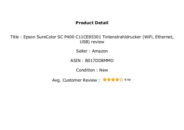 epson surecolor p400 review