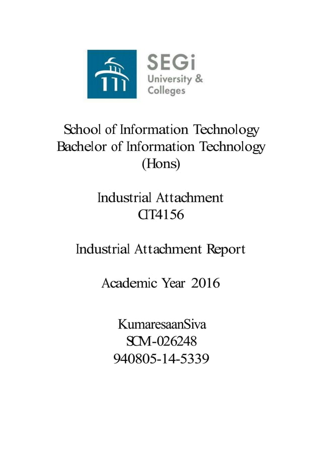 Internship report PDF
