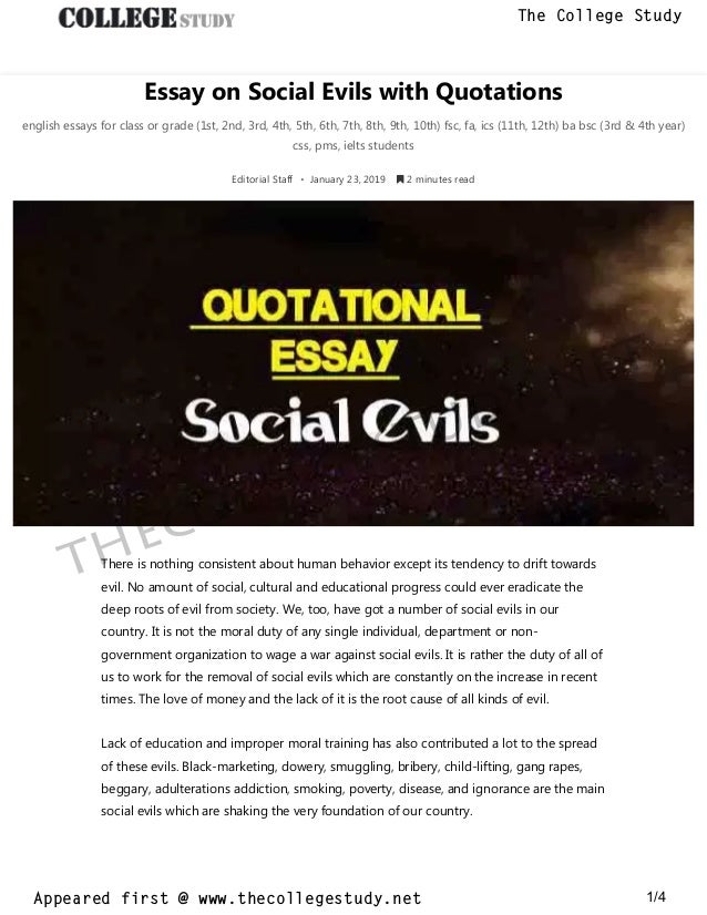 Social evils in society today picture